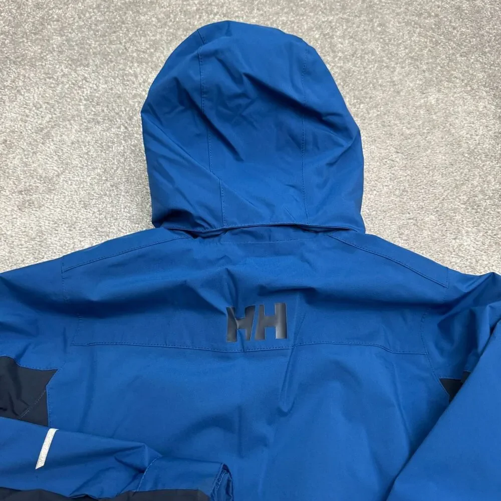Helly Hansen Tech Primaloft Full Zip Hoodie Ski Snow Jacket Youth 12 Blue Winter
